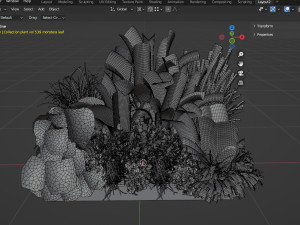 Collection plant vol 539 - blender model Modello 3D