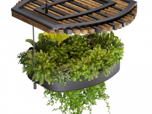 Collection plant vol 540 - chandelier - ampelous - ivy - pothos 3D Model