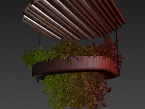 Collection plant vol 540 - chandelier - ampelous - ivy - pothos 3D Model