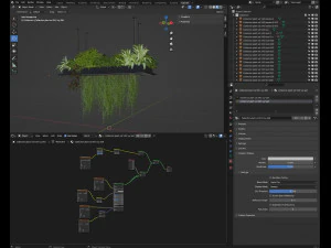Collection plant vol 543 - blender model 3D Model