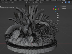 Collection plant vol 544 - blender model Model 3D