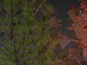 Collection plant vol 549 - tree - pine - Urban environment 3D Model