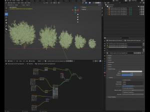 Collection plant vol 551 - blender model 3D Model