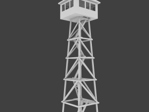 wooden watchtower 3D Model