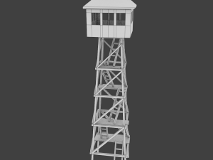 wooden watchtower 3D Model