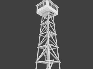 wooden watchtower 3D Model