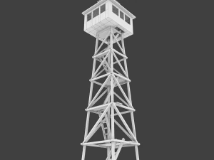 wooden watchtower 3D Model