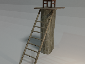 wooden watchtower 3D Model