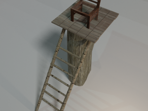 wooden watchtower 3D Model