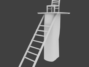 wooden watchtower 3D Model