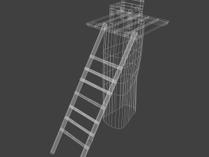 wooden watchtower 3D Model