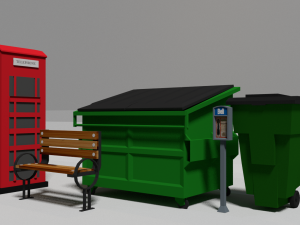 street props 3Dモデル