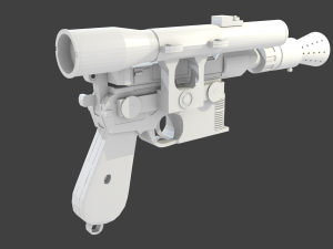 dl-44 heavy blaster pistol han solo starwars 3D Print Model