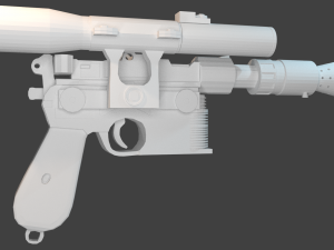 dl-44 heavy blaster pistol han solo starwars Model do druku 3D