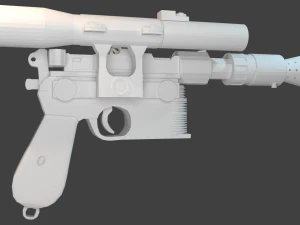 dl-44 heavy blaster pistol han solo starwars 3D Print Model
