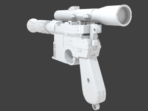 dl-44 heavy blaster pistol han solo starwars Model do druku 3D