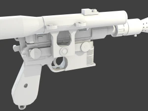 dl-44 heavy blaster pistol han solo starwars 3D Print Model