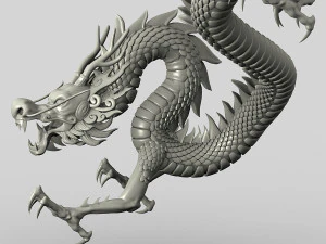 chinese dragon 01 3D Model