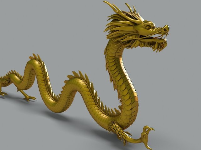 chinese dragon 2 3D Model in Fantasy 3DExport