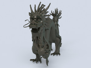 chinese dragon sculpture 1 3D Model