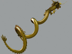 drag&oacute;n chino Modelo 3D