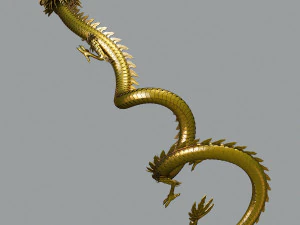 drag&oacute;n chino Modelo 3D