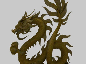 chinese dragon sculpture 3D Model