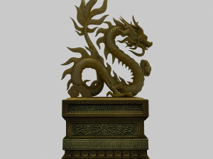 chinese dragon sculpture Modelo 3D