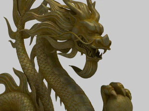 chinese dragon sculpture 3D Model
