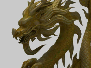 chinese dragon sculpture 3D Model