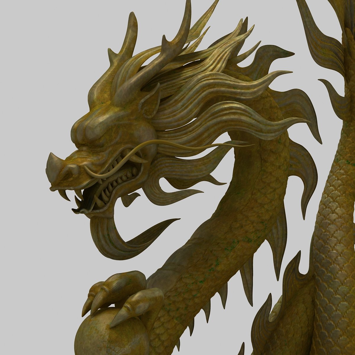 Chinese dragon 3D Model $69 - .obj .max .fbx - Free3D