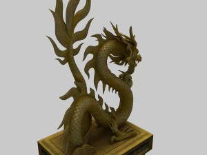 chinese dragon sculpture 3D Model