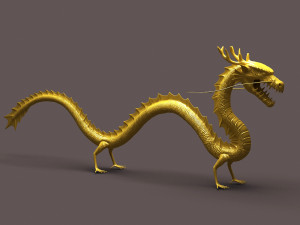 chinese dragon 02 3D 모델