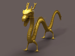 chinese dragon 02 3D Model