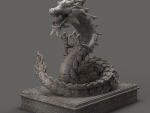 chinese dragon sculpture 3D 모델