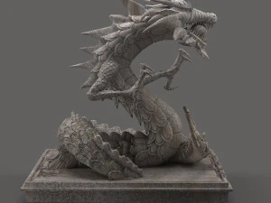 chinese dragon sculpture 3D Model