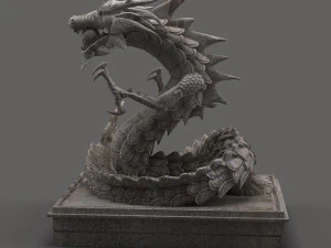 chinese dragon sculpture 3D Model