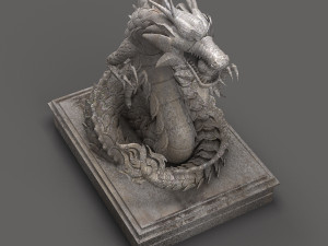 chinese dragon sculpture Modello 3D