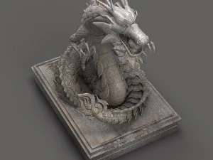 chinese dragon sculpture 3D Model