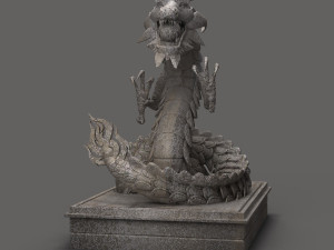 chinese dragon sculpture Modello 3D