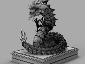 chinese dragon sculpture 3D Model