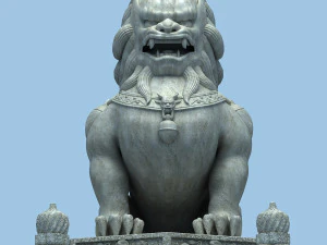 chinese lion statue 3D Model