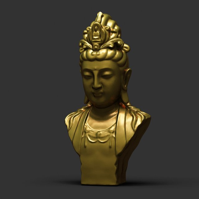 bodhisattva statue 01 Modello 3D .c4d .max .obj .3ds .fbx .stl .blend 