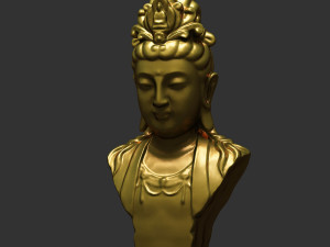 bodhisattva statue 01 3D Model