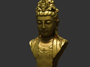statua del bodhisattva 01 Modello 3D