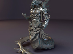 dragon god statue 3D 모델