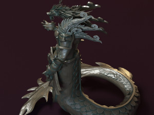 dragon god statue 3D-Modell
