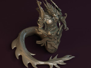dragon god statue 3D-Modell