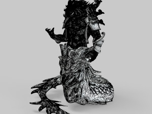 dragon god statue 3D-Modell