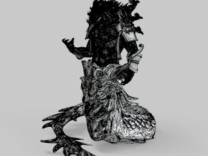 dragon god statue 3D Model